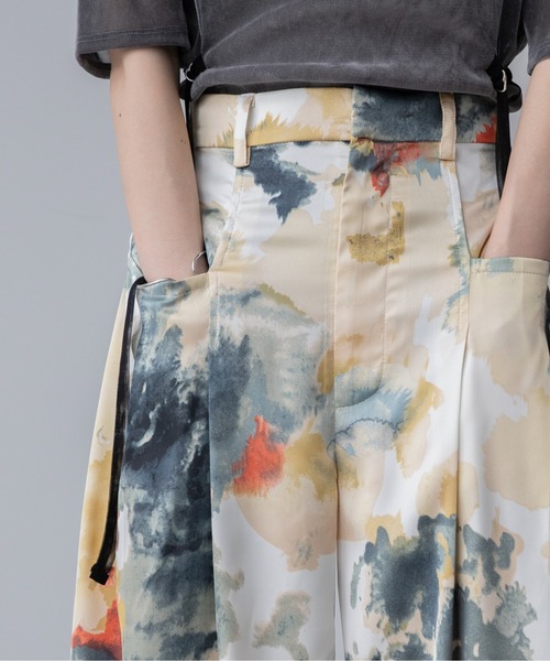 VACANCY（ヴァカンシー）の「サイドポケットワイドイージースラックスパンツ（スラックス・レディース・オフホワイト/チャコールグレー/ブルー・SMALL/MEDIUM/LARGE）」の6枚目の写真