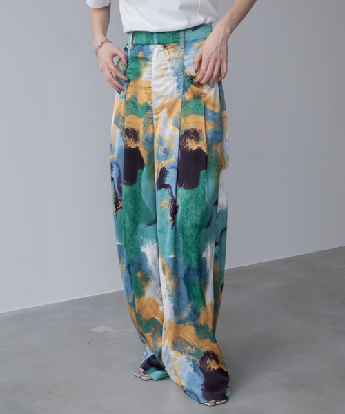 VACANCY（ヴァカンシー）の「サイドポケットワイドイージースラックスパンツ（スラックス・レディース・オフホワイト/チャコールグレー/ブルー・SMALL/MEDIUM/LARGE）」の19枚目の写真