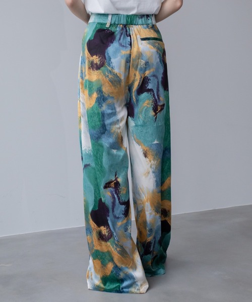 VACANCY（ヴァカンシー）の「サイドポケットワイドイージースラックスパンツ（スラックス・レディース・オフホワイト/チャコールグレー/ブルー・SMALL/MEDIUM/LARGE）」の17枚目の写真