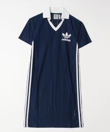 Adidas3 ストライプ Vネック PNST ドレス 関＊送込 Adidas3 ストライプ Vネック PNST ドレス 関＊送込