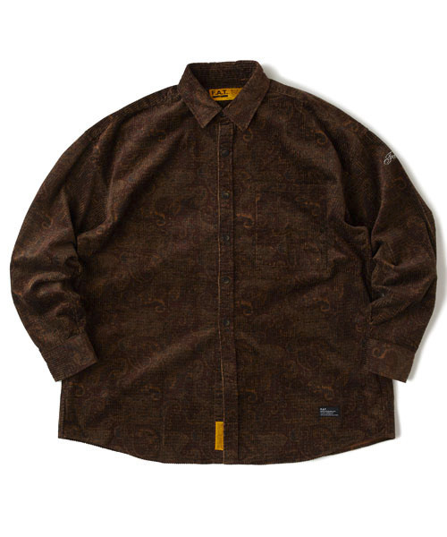 FAT(エフエイティー)の「BIGASLEY(シャツ/ブラウス・メンズ・ブラック/ブラウン・TITCH(M)/SKINNY(L)/FAT(XL)/JUMBO(XXL))」の2枚目の写真