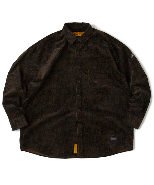 FAT(エフエイティー)の「BIGASLEY(シャツ/ブラウス・メンズ・ブラック/ブラウン・TITCH(M)/SKINNY(L)/FAT(XL)/JUMBO(XXL))」の1枚目の写真