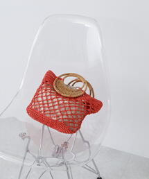 N.（N. Natural Beauty Basic） | ウッドハンドルカゴバッグ(かごバッグ)