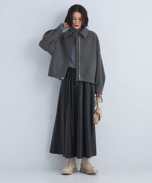 green label relaxing（グリーンレーベルリラクシング）の「EVERY エブリィ ニット タートルネック -ウォッシャブル-（ニット/セーター・レディース・グレー/ブラック/ライトブルー/ダークブラウン/レッド/ダークグレー/ロイヤルブルー・FREE）」の10枚目の写真