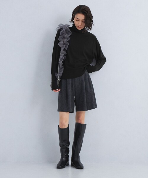 green label relaxing（グリーンレーベルリラクシング）の「EVERY エブリィ ニット タートルネック -ウォッシャブル-（ニット/セーター・レディース・グレー/ブラック/ライトブルー/ダークブラウン/レッド/ダークグレー/ロイヤルブルー・FREE）」の11枚目の写真