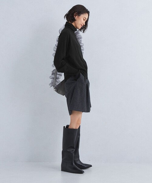 green label relaxing（グリーンレーベルリラクシング）の「EVERY エブリィ ニット タートルネック -ウォッシャブル-（ニット/セーター・レディース・グレー/ブラック/ライトブルー/ダークブラウン/レッド/ダークグレー/ロイヤルブルー・FREE）」の12枚目の写真