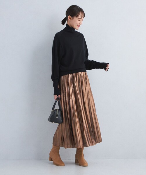 green label relaxing（グリーンレーベルリラクシング）の「EVERY エブリィ ニット タートルネック -ウォッシャブル-（ニット/セーター・レディース・グレー/ブラック/ライトブルー/ダークブラウン/レッド/ダークグレー/ロイヤルブルー・FREE）」の13枚目の写真