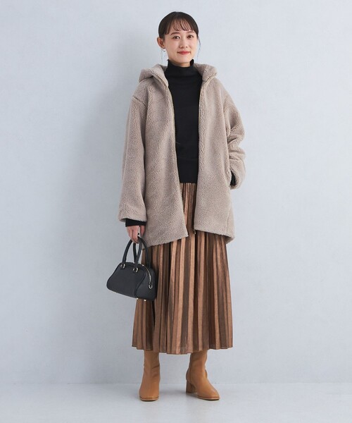 green label relaxing（グリーンレーベルリラクシング）の「EVERY エブリィ ニット タートルネック -ウォッシャブル-（ニット/セーター・レディース・グレー/ブラック/ライトブルー/ダークブラウン/レッド/ダークグレー/ロイヤルブルー・FREE）」の14枚目の写真