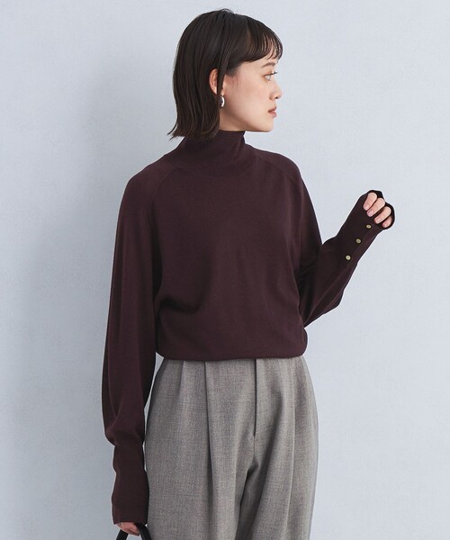 green label relaxing（グリーンレーベルリラクシング）の「EVERY エブリィ ニット タートルネック -ウォッシャブル-（ニット/セーター・レディース・グレー/ブラック/ライトブルー/ダークブラウン/レッド/ダークグレー/ロイヤルブルー・FREE）」の20枚目の写真