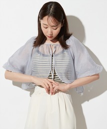 STYLEBLOCK（スタイルブロック）の「シアー素材バルーンスリーブボレロ（カーディガン/ボレロ）」