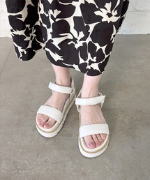 ノイエ マルシェ neue marche 厚底ストラップサンダル NM22921 ネイビー - ファッション通販 MAGASEEK