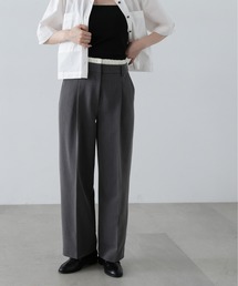 N.(N. Natural Beauty Basic) | ◆ウエストレイヤード風パンツ(スラックス)