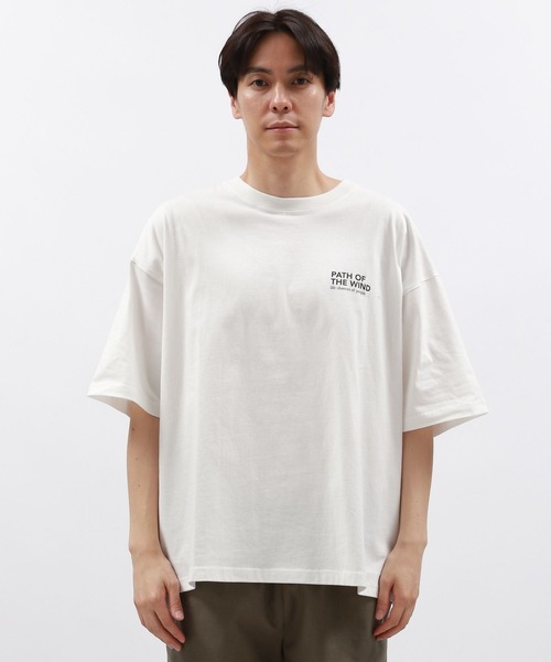 LEBORELA カラフルプリント 半袖Tシャツ メッセージプリント半袖Tシャツ （Tシャツ）｜Purple&Yellow