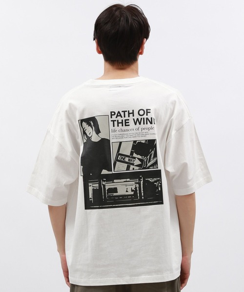 LAKOLE（ラコレ）の「シティガールプリントT半袖 / 130460（Tシャツ/カットソー・メンズ・ホワイト/ブルー/レッド・MEDIUM/LARGE/X-LARGE）」の8枚目の写真