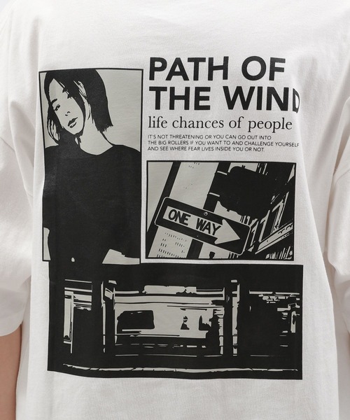 LAKOLE（ラコレ）の「シティガールプリントT半袖 / 130460（Tシャツ/カットソー・メンズ・ホワイト/ブルー/レッド・MEDIUM/LARGE/X-LARGE）」の5枚目の写真