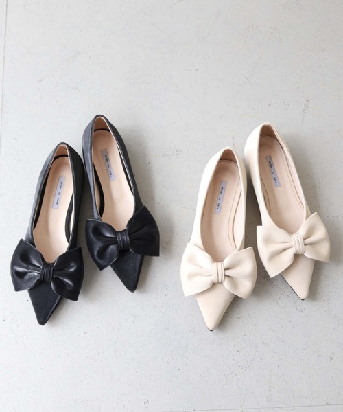 CLEIO(クレイオ)の「【CLEIO】リボンパンプス(パンプス・レディース・アイボリー/ブラック・22.5/23/23.5/24)」の13枚目の写真