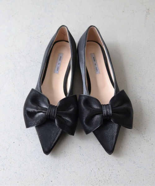 CLEIO(クレイオ)の「【CLEIO】リボンパンプス(パンプス・レディース・アイボリー/ブラック・22.5/23/23.5/24)」の8枚目の写真