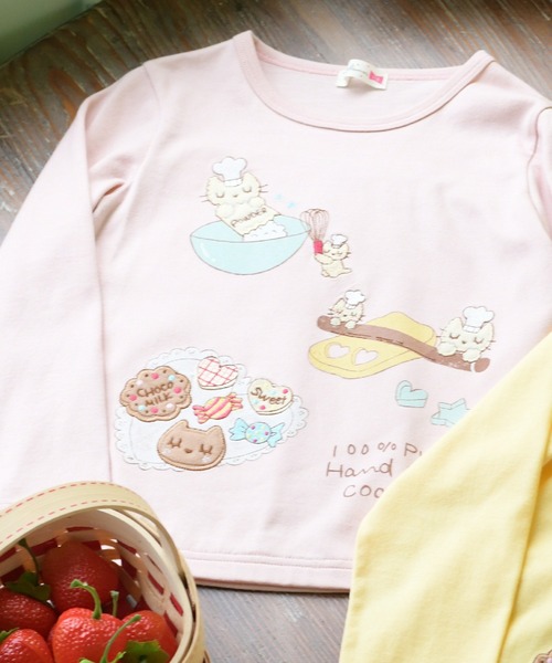 KP（ケーピー）の「パティシエココちゃん長袖Tシャツ(80～140)（Tシャツ/カットソー・キッズ・クリーム/ピンク・80ｃｍ/140cm/130cm/120cm/110cm/100cm/90cm）」の19枚目の写真