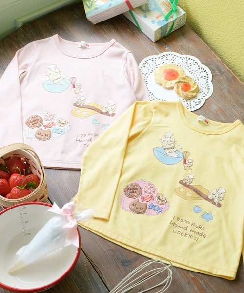 KP（ケーピー）の「パティシエココちゃん長袖Tシャツ(80～140)（Tシャツ/カットソー・キッズ・クリーム/ピンク・80ｃｍ/140cm/130cm/120cm/110cm/100cm/90cm）」の3枚目の写真