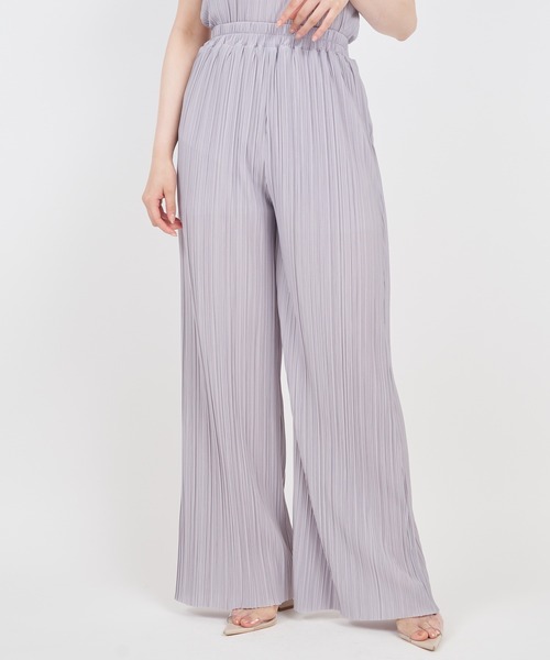 ROYAL PARTY（ロイヤルパーティー）の「カットプリーツワイドパンツ（その他パンツ・レディース・ライトグレー/ブラック/ボルドー・FREE）」の11枚目の写真