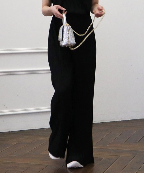 ROYAL PARTY（ロイヤルパーティー）の「カットプリーツワイドパンツ（その他パンツ・レディース・ライトグレー/ブラック/ボルドー・FREE）」の21枚目の写真