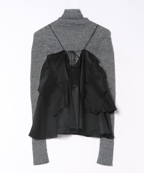 SNIDEL（スナイデル）の「ティアードキャミセットニットプル