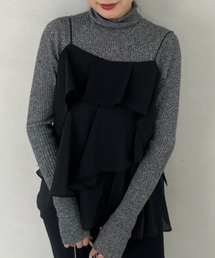 SNIDEL（スナイデル）の「ティアードキャミセットニットプル