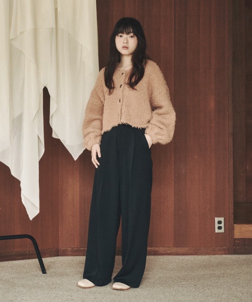 moi tytto(モイテュット)の「ボリュームプードルカーディガン(カーディガン/ボレロ・レディース・ブラウン/ブラック/ナチュラル/ベージュ・FREE)」の22枚目の写真