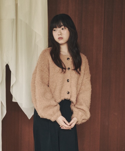 moi tytto(モイテュット)の「ボリュームプードルカーディガン(カーディガン/ボレロ・レディース・ブラウン/ブラック/ナチュラル/ベージュ・FREE)」の15枚目の写真