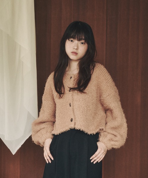 moi tytto(モイテュット)の「ボリュームプードルカーディガン(カーディガン/ボレロ・レディース・ブラウン/ブラック/ナチュラル/ベージュ・FREE)」の16枚目の写真