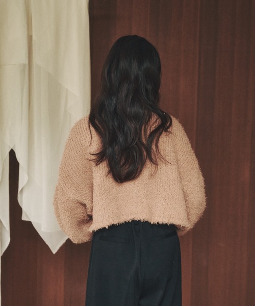 moi tytto(モイテュット)の「ボリュームプードルカーディガン(カーディガン/ボレロ・レディース・ブラウン/ブラック/ナチュラル/ベージュ・FREE)」の17枚目の写真