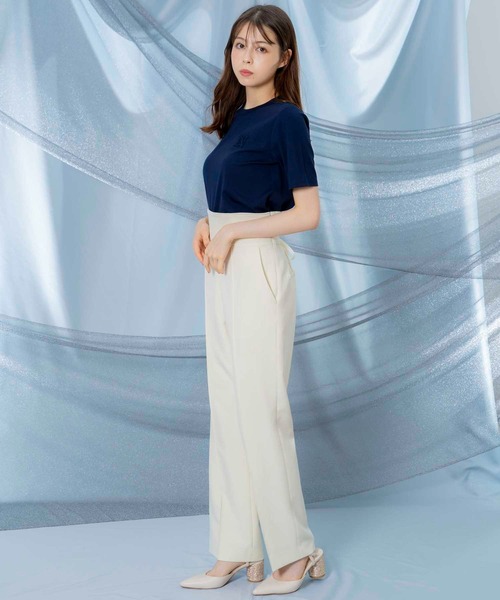 NOELA（ノエラ）の「ハイウエストバックレースアップパンツ（その他パンツ・レディース・ライトグリーン/オフホワイト/ブルー・S/M）」の6枚目の写真