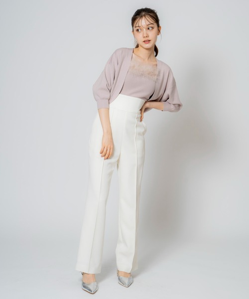 NOELA（ノエラ）の「ハイウエストバックレースアップパンツ（その他パンツ・レディース・ライトグリーン/オフホワイト/ブルー・S/M）」の9枚目の写真