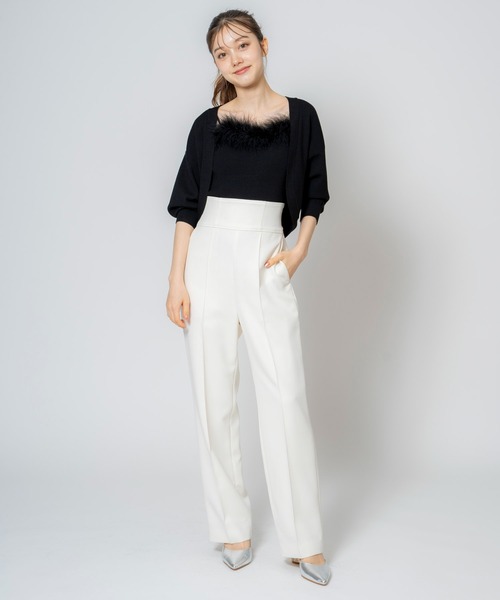 NOELA（ノエラ）の「ハイウエストバックレースアップパンツ（その他パンツ・レディース・ライトグリーン/オフホワイト/ブルー・S/M）」の12枚目の写真