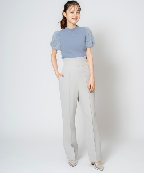 NOELA（ノエラ）の「ハイウエストバックレースアップパンツ（その他パンツ・レディース・ライトグリーン/オフホワイト/ブルー・S/M）」の13枚目の写真