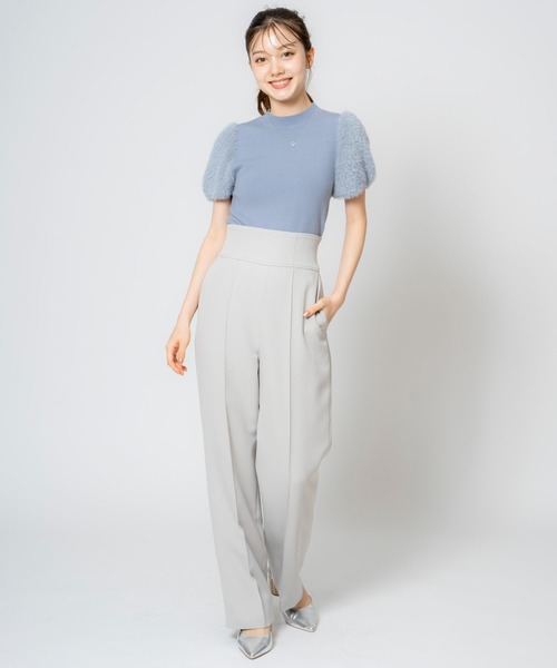 NOELA（ノエラ）の「ハイウエストバックレースアップパンツ（その他パンツ・レディース・ライトグリーン/オフホワイト/ブルー・S/M）」の15枚目の写真