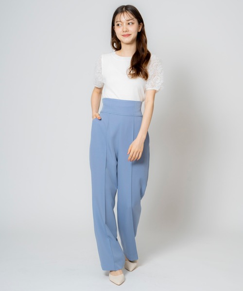 NOELA（ノエラ）の「ハイウエストバックレースアップパンツ（その他パンツ・レディース・ライトグリーン/オフホワイト/ブルー・S/M）」の16枚目の写真