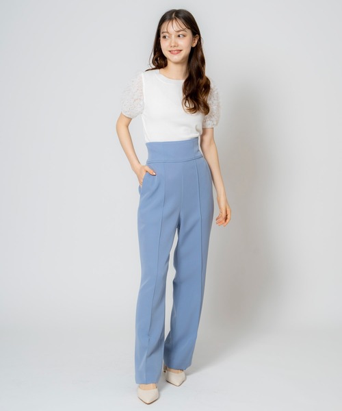 NOELA（ノエラ）の「ハイウエストバックレースアップパンツ（その他パンツ・レディース・ライトグリーン/オフホワイト/ブルー・S/M）」の17枚目の写真