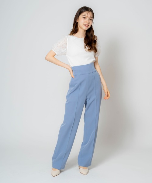 NOELA（ノエラ）の「ハイウエストバックレースアップパンツ（その他パンツ・レディース・ライトグリーン/オフホワイト/ブルー・S/M）」の18枚目の写真