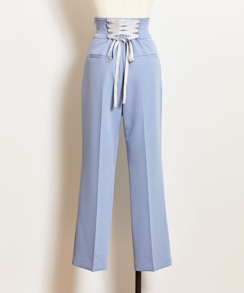 NOELA（ノエラ）の「ハイウエストバックレースアップパンツ（その他パンツ・レディース・ライトグリーン/オフホワイト/ブルー・S/M）」の21枚目の写真