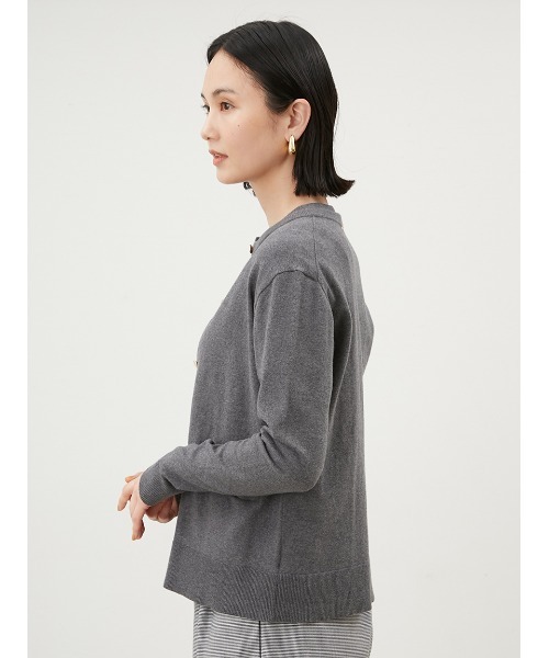 【セール】金釦ポケットデザインニットカーディガン（カーディガン/ボレロ）｜Mila Owen（ミラオーウェン）