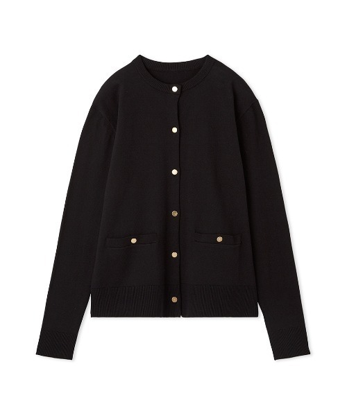 【セール】金釦ポケットデザインニットカーディガン（カーディガン/ボレロ）｜Mila Owen（ミラオーウェン）