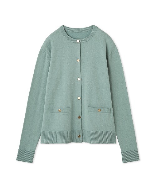 【セール】金釦ポケットデザインニットカーディガン（カーディガン/ボレロ）｜Mila Owen（ミラオーウェン）
