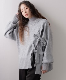 rectangle | Wリボンスリットニット(ニット/セーター)