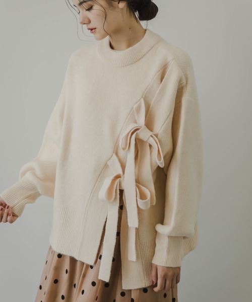 rectangle（レクタングル）の「Wリボンスリットニット（ニット