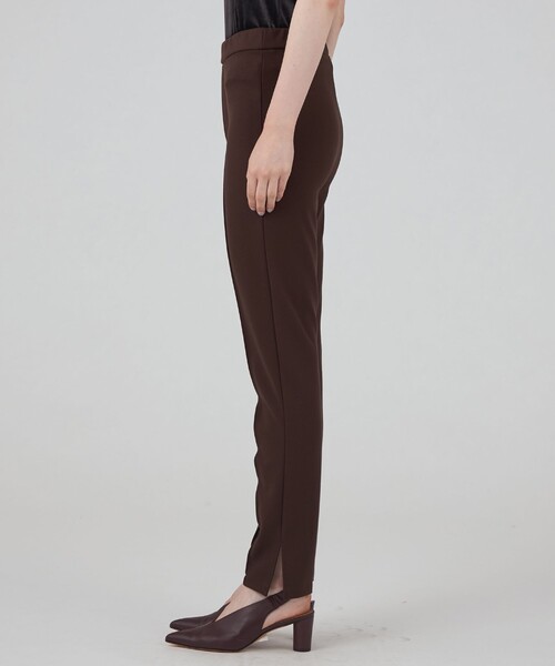 MACPHEE（マカフィー）の「レーヨンナイロン ピンタックレギンス（レギンス/スパッツ・レディース・ダークブラウン/ブラック・36）」の11枚目の写真