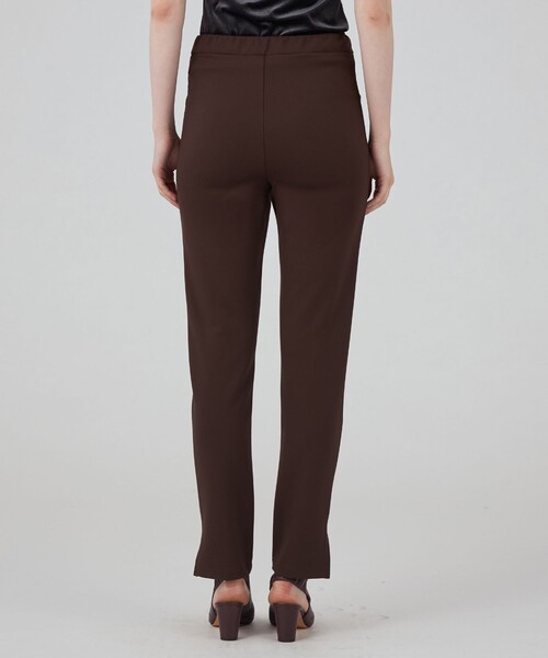 MACPHEE（マカフィー）の「レーヨンナイロン ピンタックレギンス（レギンス/スパッツ・レディース・ダークブラウン/ブラック・36）」の3枚目の写真