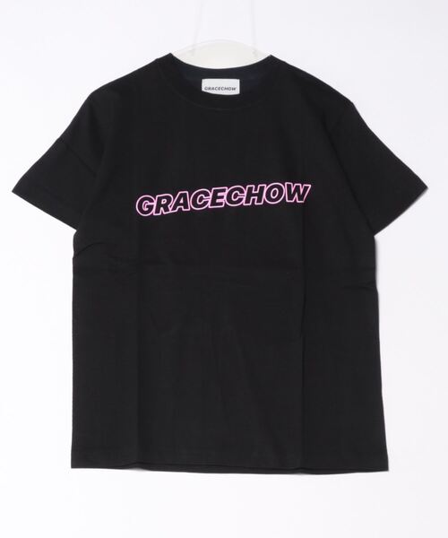 B.I.D.(ビーアイディー)の「《Grace Chow/グレース チョウ》Graphic/Design T(Tシャツ/カットソー・レディース・ブラック/ホワイト・MEDIUM/SMALL)」の1枚目の写真