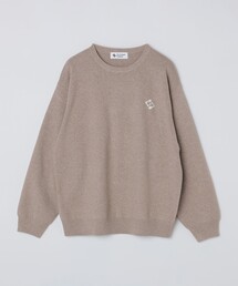 City Ambient Products:〈手洗い可能〉コンパクトリブ ワンポイント ロゴ ニット
