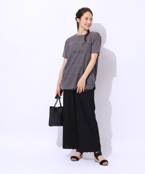 Cutie Blonde（キューティーブロンド）の「【洗える】甘すぎない大人のレース使い ストレートイージーパンツ（その他パンツ・レディース・ブルー/ブラック/ブラウン系その他・02/03/04）」の6枚目の写真